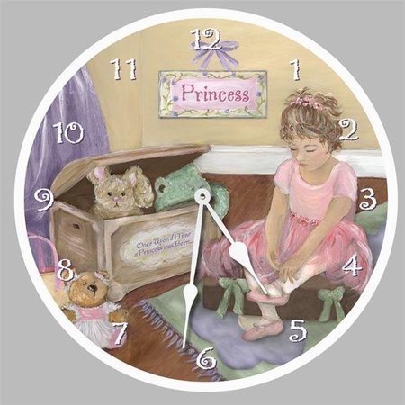 CLOCK CREATIONS 15 in. Pretty in Pink Pastel Round Clock CL1097635